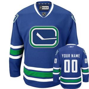 NHL Vancouver Canucks Trikot Benutzerdefinierte Reebok New 3rd Königsblau Authentic